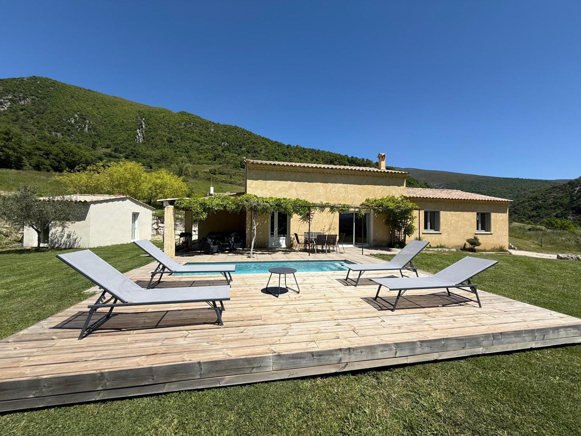 Estive Des Angelettes Piscine Chauffee Sauna Saint-Ferréol-Trente 외부 사진